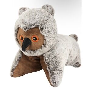 Owl Stuffed Animal Pillow 15'' Washable Baby Kids Stuffed Toy Plush Pet
